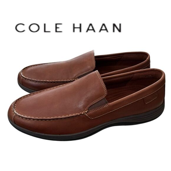 New Cole Haan Lewiston Venetian Woodbury Men\'s Leather Slip-on Loafers 13 main image 7